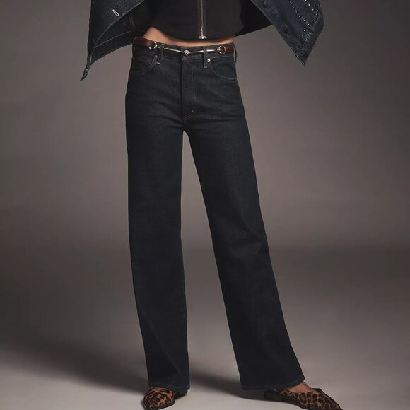 Agolde Denim - AGOLDE Petite Harper Mid-Rise Straight-Leg Jeans